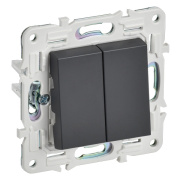 фото Переключатель двухклавишный IEK SK-V22-0-10-K48