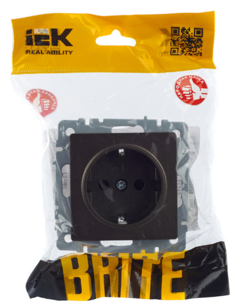 фото Розетка с заземлением  IEK BR-R14-16-K45 в Казани