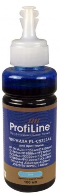 

Чернила ProfiLine PL_INK_C9352AE_C_100ml C9352AE (№22) для принтеров HP DeskJet F300ser/D1311/D1320/D1330ser/D1360ser/D1400ser/D1500ser/F2100ser/D2400, PL_INK_C9352AE_C_100ml