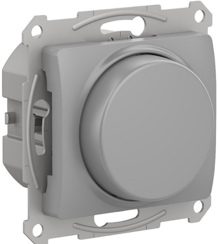 

Светорегулятор Systeme Electric GSL000323 Glossa поворотно-нажимной LED, RC, 400Вт, механизм, алюминий, GSL000323