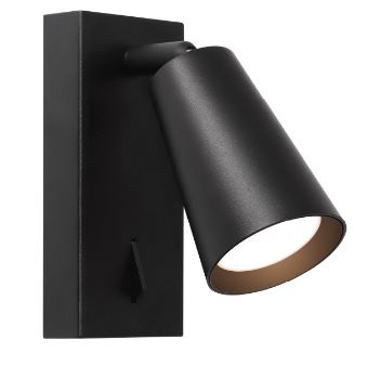 Изображение товара Светильник WOLTA WSL-GU10/W11BL коллекции Cono настенно потолочный конусный дизайн