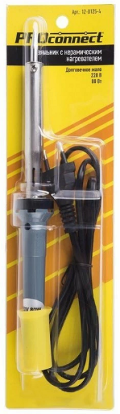 Изображение товара Паяльник PROconnect 12-0125-4 с керамическим нагревателем 80 Вт