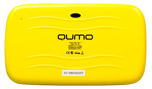 фото Планшет  Qumo Kids Tab 2 4Gb Yellow-Blue