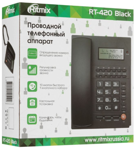 фото Телефон проводной Ritmix RT-420 в Краснодаре