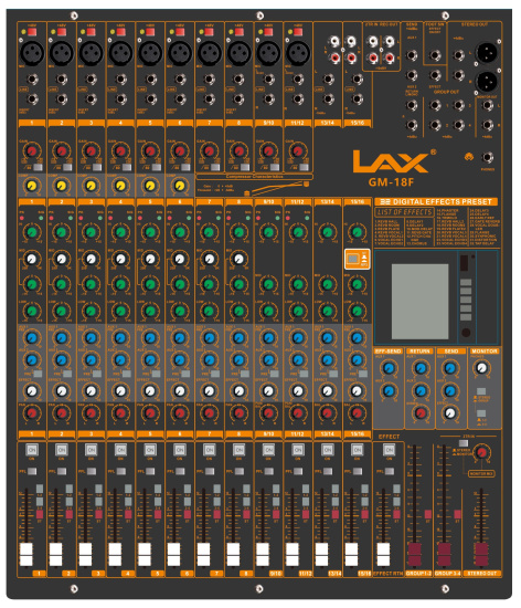 фото Микшерный пульт  LAX GM-18F в Уфе
