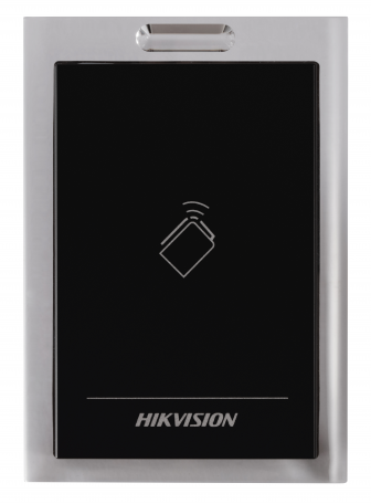 

Считыватель HIKVISION DS-K1101M Частота считывания 13.56МГц; дальность считывания: 30-50 мм; поддержка протоколов RS485 и Wiegand (W26/W34); DC12В; 6В, DS-K1101M