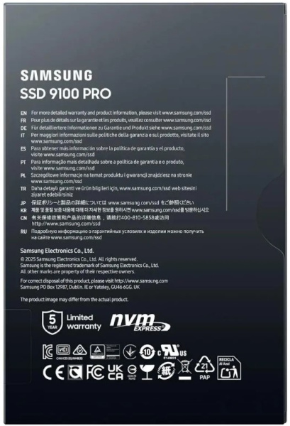 фото Накопитель SSD M.2 2280 Samsung 9100 PRO в Уфе 2000 ГБ