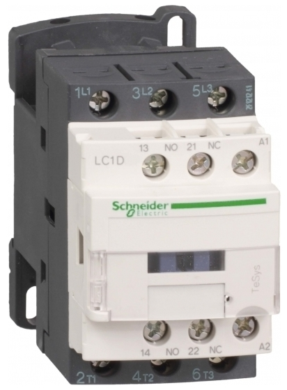 

Контактор Schneider Electric LC1D09P7 3Р 380В, 9A, 3НО сил.конт. 1НО+1НЗ доп.конт. катушка 230В АС, LC1D09P7