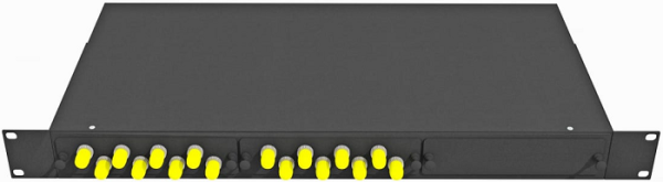 фото Кросс оптический стоечный  TopLAN КРС-Top-1U-16ST/U-OM2-BK в Уфе