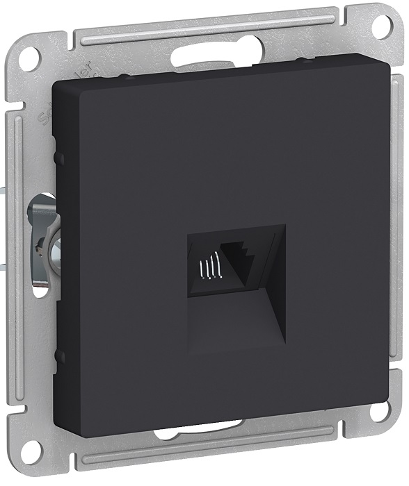 

Розетка Schneider Electric ATN001081 AtlasDesign, телефонная, RJ11, механизм, карбон, ATN001081