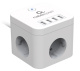 фото Сетевой фильтр  Cablexpert CUBE-3-U4-W-1.5 в Уфе