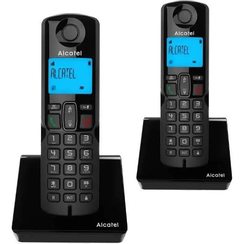 

Радиотелефон Alcatel S250 Duo ru black ATL1426120 черный (труб. в компл.:2шт) АОН, S250 Duo ru black