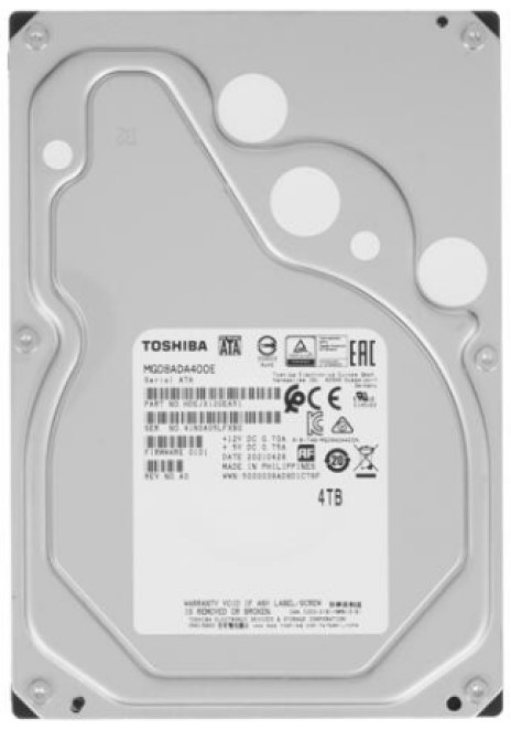 

Жесткий диск 4TB SATA 6Gb/s Toshiba MG08ADA400E 3.5", 7200rpm, 256MB, MG08ADA400E