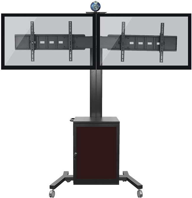

Стойка мобильная 2MVESA MediaPro 1200 для 2xдисплеев 30-60", 2x60кг, наклон -5°+12°, VESA 800x400 макс, тумба, 1800макс, черная, MediaPro 1200