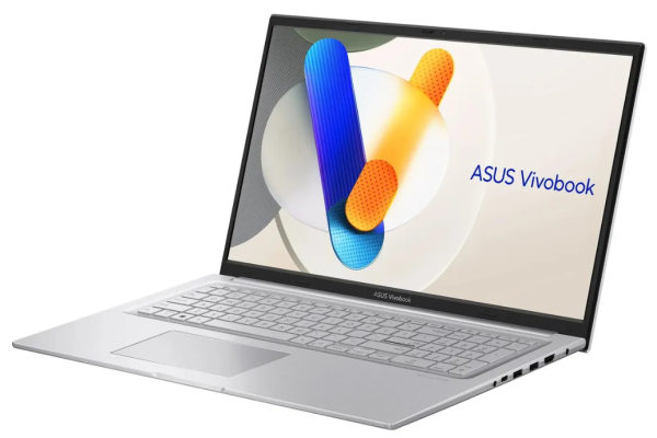 фото Ноутбук ASUS Vivobook 17 X1704VA-AU1107 17.3" (Intel Core 7, 16Гб DDR4, SSD 1 Тб, UHD Graphics, Windows 11 Профессиональная) Серебристый [90NB13X1-M00MT0/W11P]