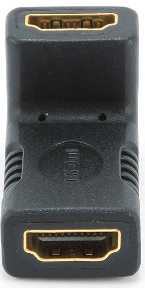 

Переходник Gembird HDMI-HDMI A-HDMI-FFL 19F/19F угловой, золотые разъемы, пакет, HDMI-HDMI