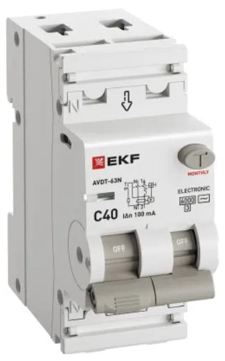 фото Автомат дифференциальный EKF D63N26E40C100 в Челябинске