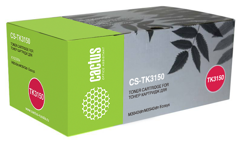 

Картридж черный Cactus CS-TK3150 для Kyocera Mita M3040idn/M3540idn Ecosys (14500стр.), CS-TK3150