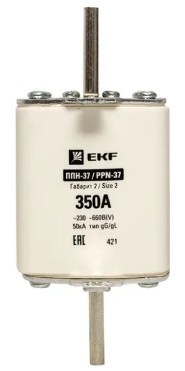 

Предохранитель EKF fus-37/400/350 ППН-37 400/350А габарит 2, fus-37/400/350