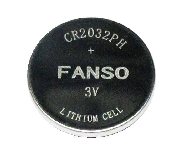 

Батарейка Fanso CR2032PH Li-MnO2 батарея типоразмера R20, 3 В, 0.24 Ач, Траб: -20...70 °C, CR2032PH