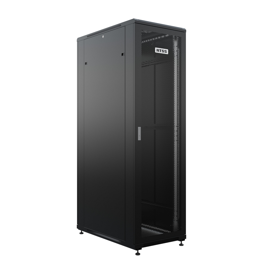 

Шкаф напольный NTSS R 42U 800х1000мм, 4 профиля 19", двери перфорированная и перфорированная двухстворчатая, черный RAL 9005 (NTSS-R42U80100PD/PDD-BL), NTSS-R42U80100PD/PDD-BL