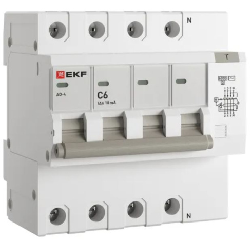 фото Автомат дифференциальный EKF DA4-6-06-10-pro в Санкт-Петербургe