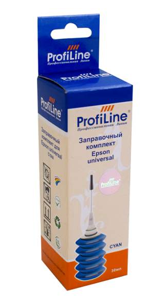 

Чернила ProfiLine PL_INK_U_E_C_30ml для принтеров Epson универсальные Cyan 1*30 мл водн, PL_INK_U_E_C_30ml