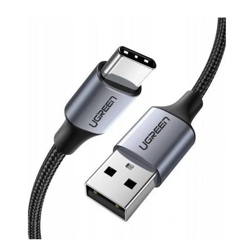 

Кабель UGREEN US288 60125_ USB-A 2.0 to USB-C Cable Nickel Plating Aluminum Braid, 0.5м, черный, US288