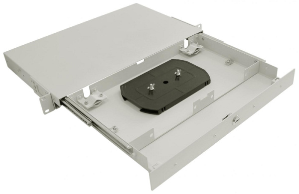 фото Кросс оптический стоечный 19" выдвижной 1U TELCORD КСв-16-1U 16-ST/MM-16-ST/UPC-MM50(OM4)-1-КУ-GY в Омске