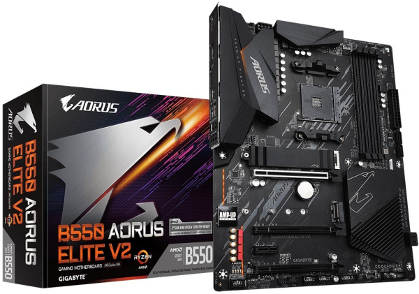 Изображение товара Материнская плата GIGABYTE B550 AORUS ELITE V2 для AMD с поддержкой AM4, ATX