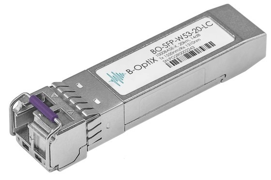 

Модуль SFP WDM B-OptiX BO-SFP-W53-20-LC дальность до 20км LC (14dB), 1550нм, BO-SFP-W53-20-LC