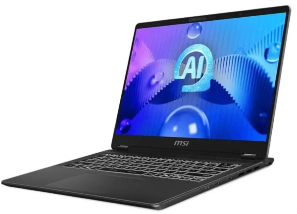 фото Ноутбук  MSI Prestige 14 AI EVO C1MG-001US в Красноярске 14 ", Core Ultra 9, 64 Гб RAM, 2 Тб SSD, Arc graphics, Серебристый