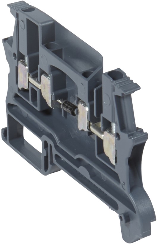 

Клемма винтовая Legrand 037154 Viking 3 - многофункциональная, однополюсная, с диодом, шаг 5 мм, серый, 037154