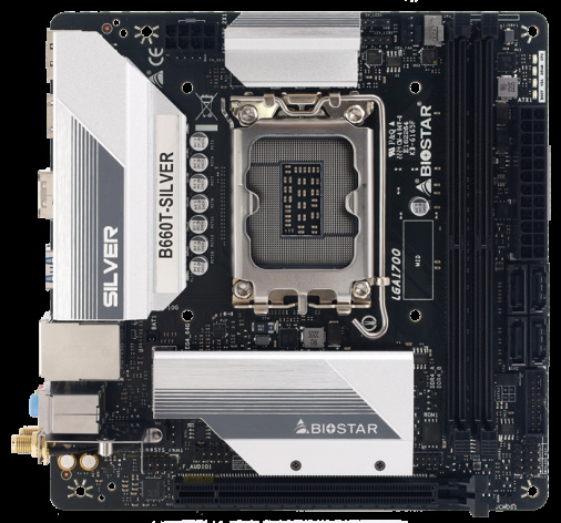 фото Материнская плата mini-ITX Biostar B660T-SILVER