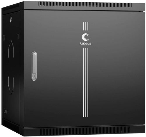 фото Шкаф настенный 19", 12U Cabeus SH-05F-12U60/60m-R-BK в Казани