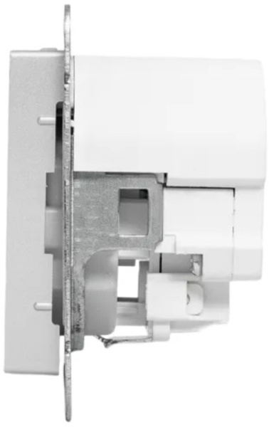 фото Розетка с заземлением с 2 USB  EKF UP1-SOA-111-2USBC