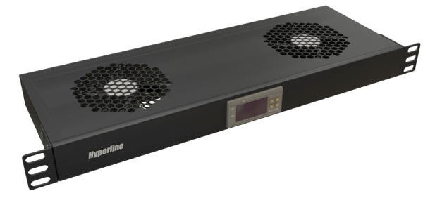 фото Вентиляторный модуль  Hyperline TRFA-WB-MICR-2F-RAL9004