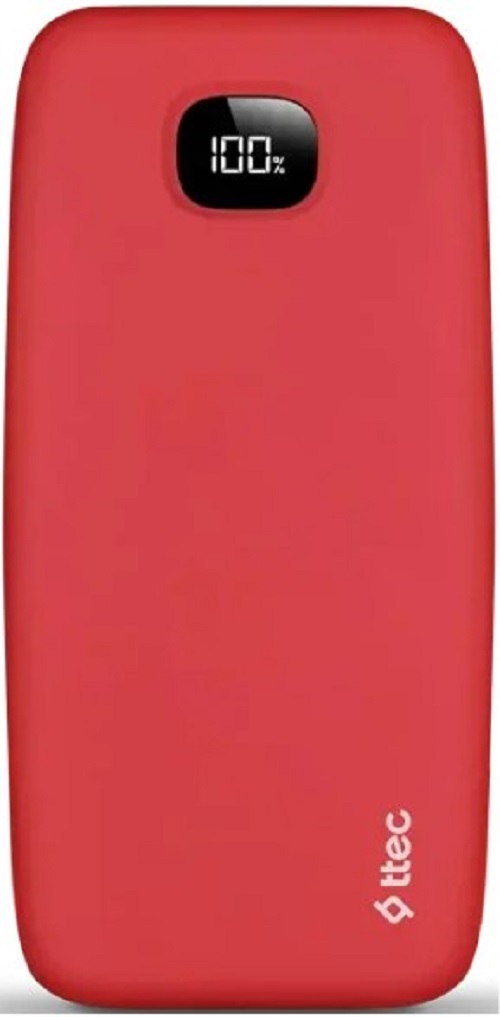 

Аккумулятор внешний TTEC ChargeUp Pro LCD 2BB213GK 20000mAh, PD 20W, цвет: красный, ChargeUp Pro LCD