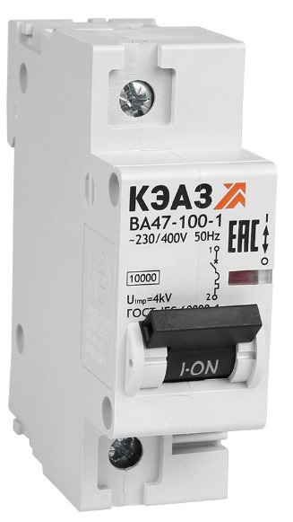 

Автоматический выключатель КЭАЗ 318105 ВА47-100-1C32-УХЛ3 (10кА), 318105