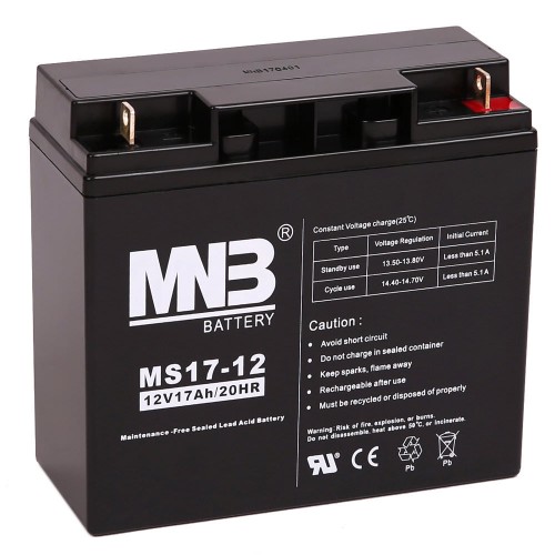 

Батарея MNB MS17-12 12V, T1, 17Ач, MS17-12
