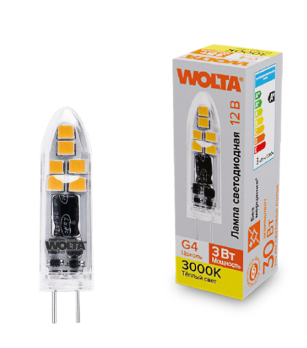 фото Лампа светодиодная WOLTA WSTD-JC-12V3W3KG4-P в Ростове-на-Дону