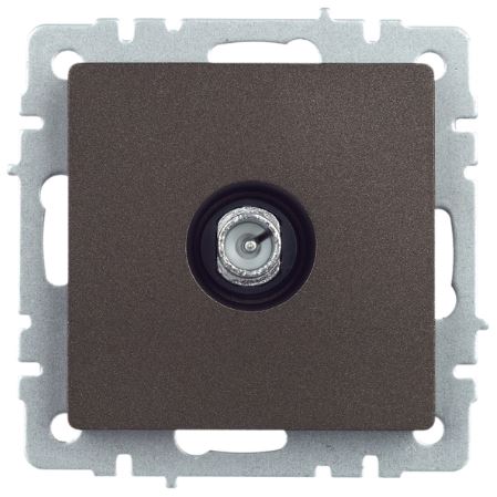 

Розетка телевизионная проходная IEK BR-A10-P-K45 BRITE РТВ10-0-БрТБ Бронза, BR-A10-P-K45
