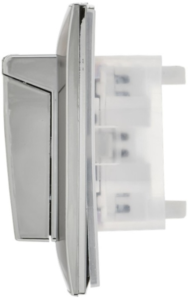 фото Розетка двухместная с заземлением  IEK SK-R26-16-44-K50-F