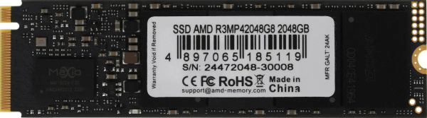 фото Накопитель SSD M.2 2280 AMD R3MP42048G8 в Уфе 2048 ГБ
