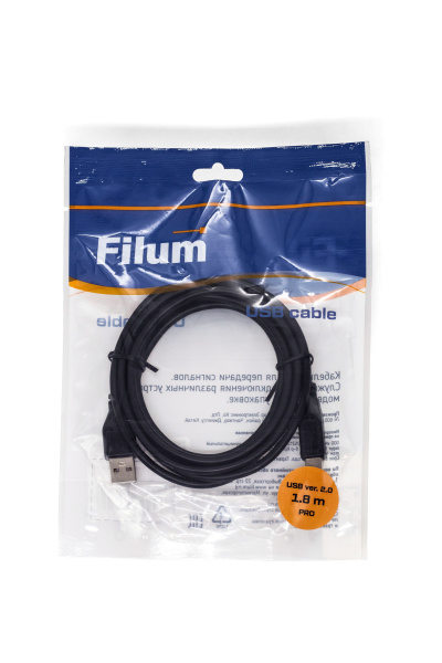 фото Кабель интерфейсный USB 2.0 Filum FL-CPro-U2-AM-BM-1.8M в Волгограде