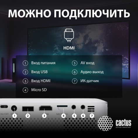 фото Проектор  Cactus CS-PRE.08WT.WXGA в Уфе