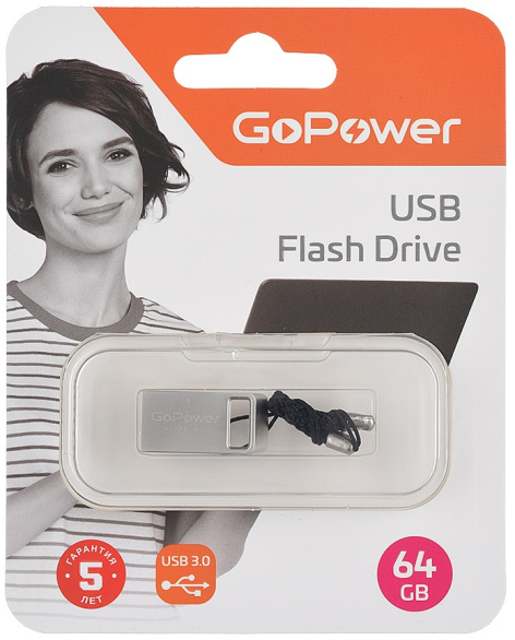 фото Накопитель USB 3.0 64GB GoPower 00-00027359 в Ростове-на-Дону