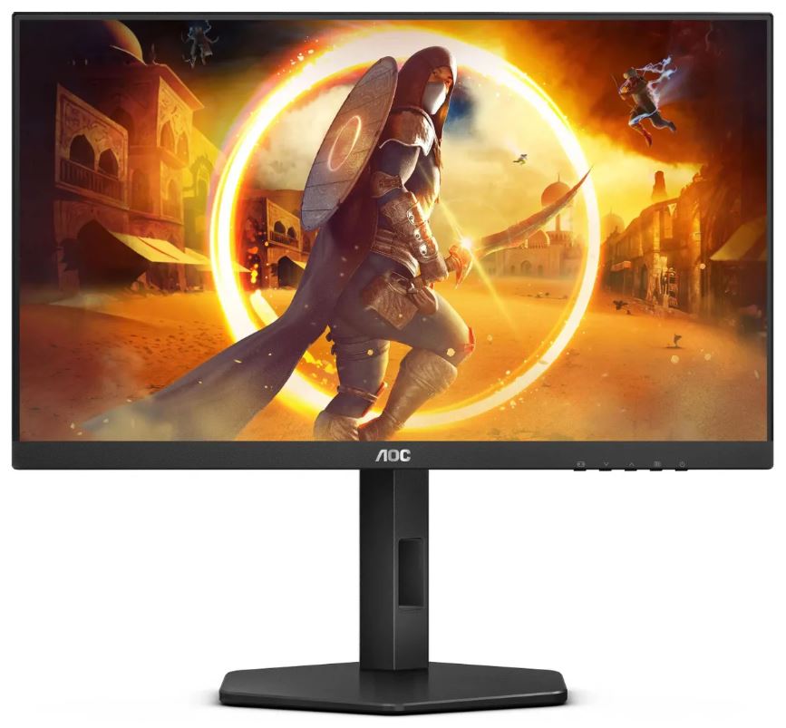 

Монитор 23,8" AOC 24G4X FHD, IPS, 1 ms, 180Hz, 178°/178°, 300 cd/m, 1300:1, 2*HDMI, tilt, pivot, HAS, black-red, 24G4X