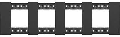 Изображение товара Декоративная рамка BTicino KA4802M4KG серия Living Now черная