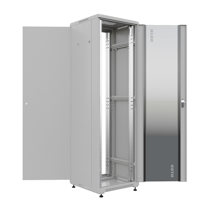 

Шкаф напольный 19", 22U NTSS NTSS-R22U6060GS "ПРЕМИУМ" 600x600 мм, передняя дверь стекло, регулируемые опоры, RAL7035, NTSS-R22U6060GS